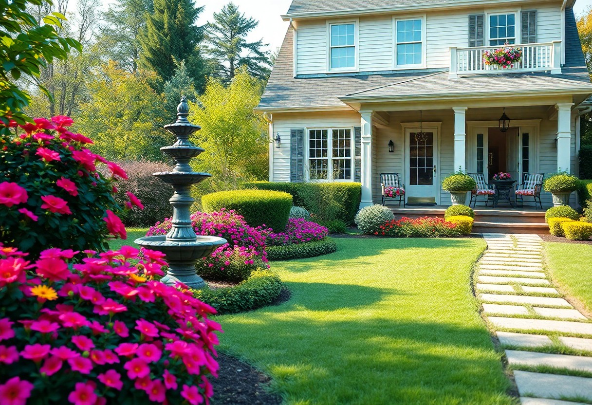 dramatic methods for impressively landscaped front lawns ftv