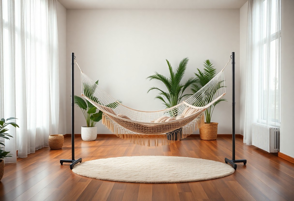hang a hammock indoors without wall damage jou