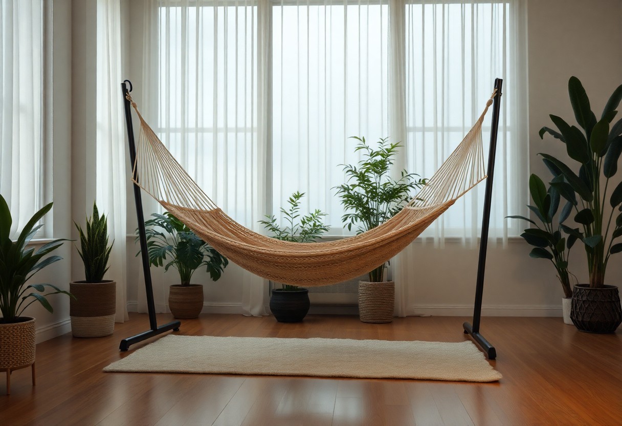 hang a hammock indoors without wall damage nsw