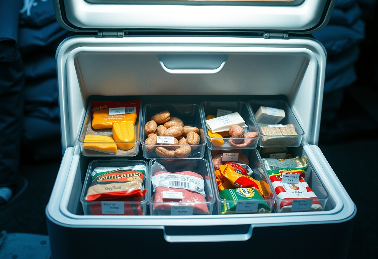 Freezer With Different Food items