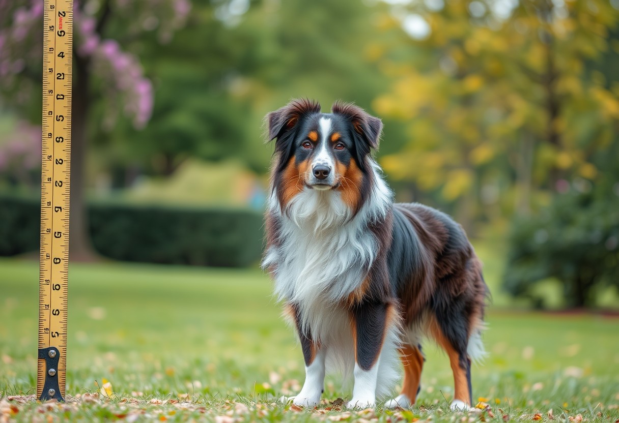 standard size of an australian shepherd explained peh