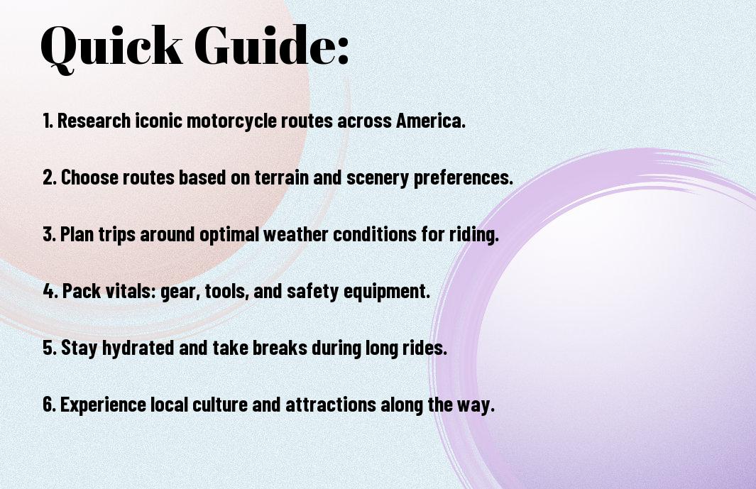 americas best motorcycle routes the ultimate guide flt