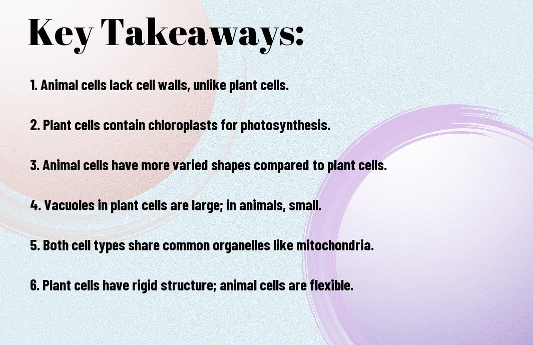 animal vs plant cells structure and functions ikk