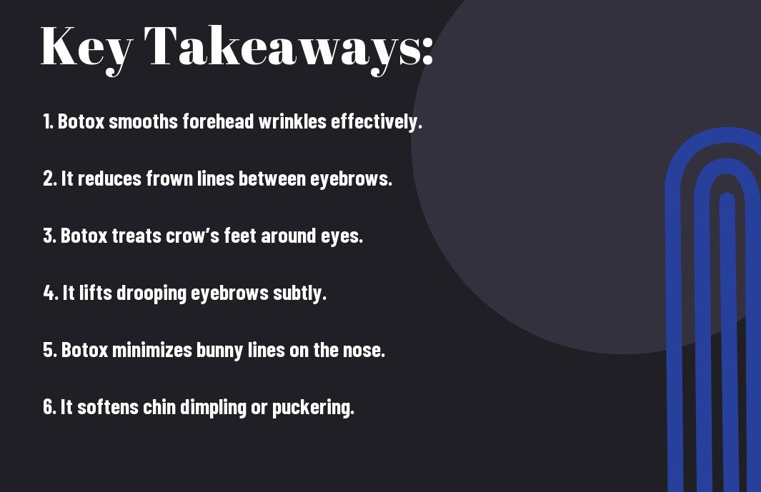 What Areas of the Face Can Botox Treat? 1 areas of the face that botox treats yhl