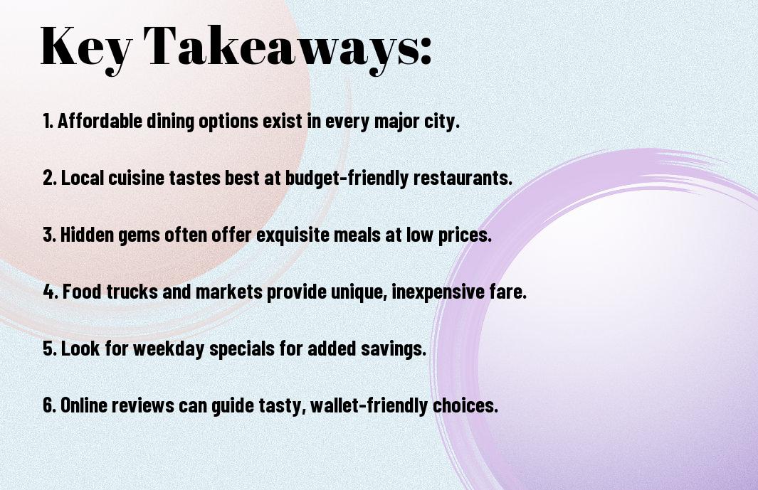 budget friendly dining top restaurants in major cities dpj