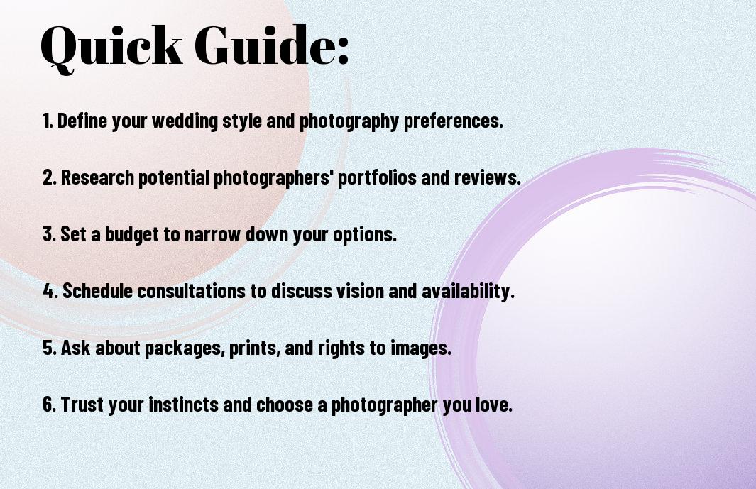 choosing the perfect wedding photographer a guide yzv