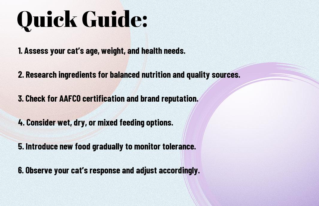 The Definitive Guide To Choosing A Cat Food Brand - Steps For Every Cat Owner