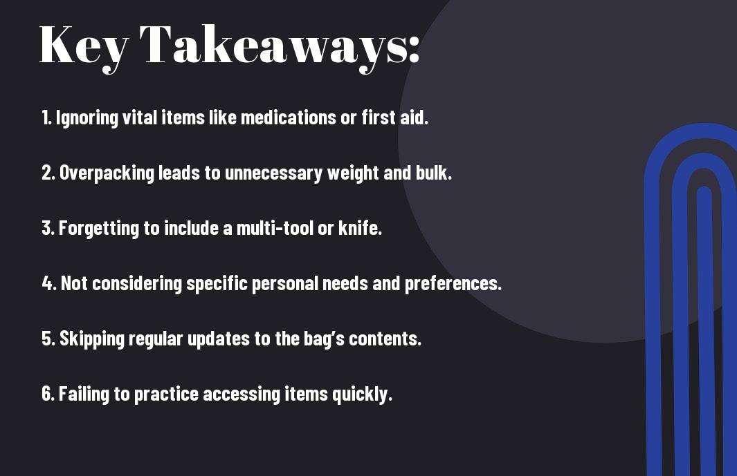 common packing errors for your go bag jfh