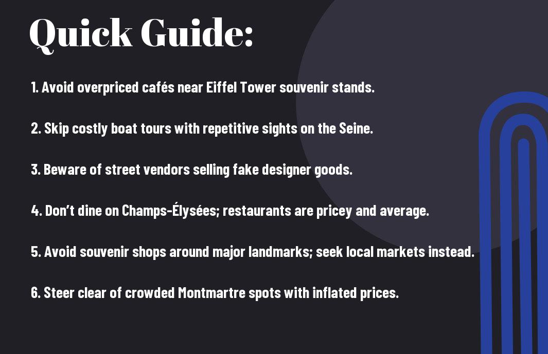 Quick guide about common tourist traps in Paris