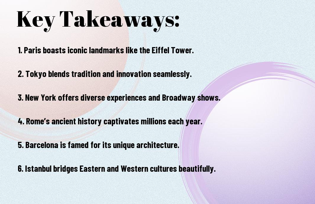 cultural capitals top visited cities and attractions con