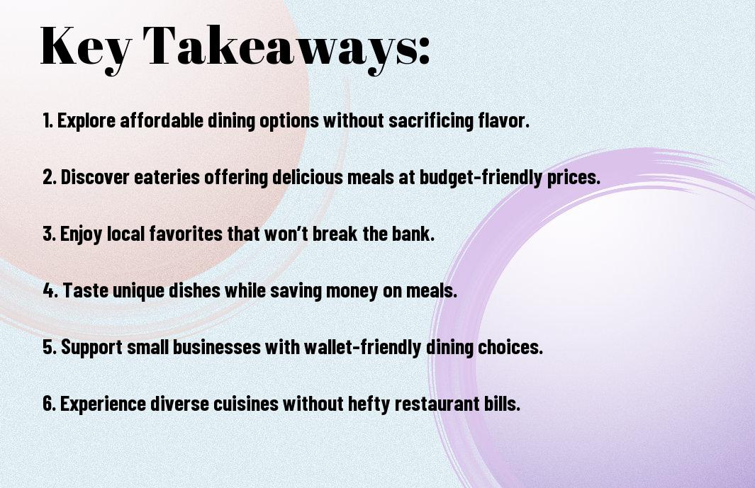 Delicious Deals - 10 Must-Try Restaurants For Thrifty Food Lovers 1 delicious deals 10 must try budget restaurants emr