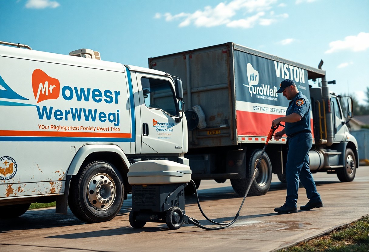 power washing trucks