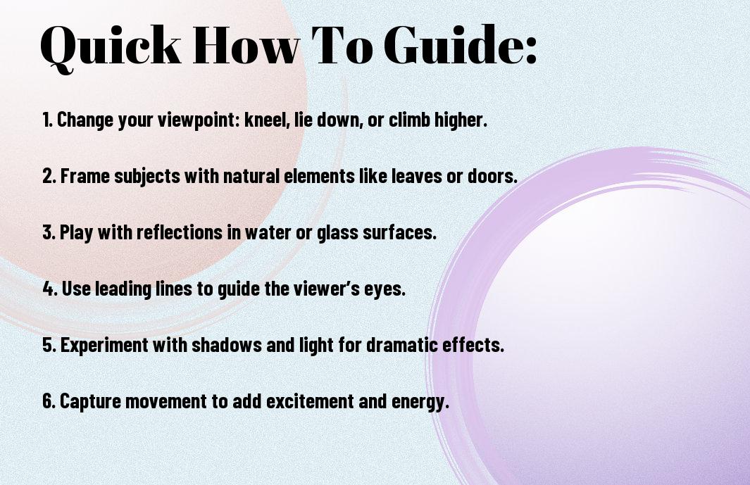 Fun How-to Tricks For Engaging Beginner Photography – Explore New Perspectives