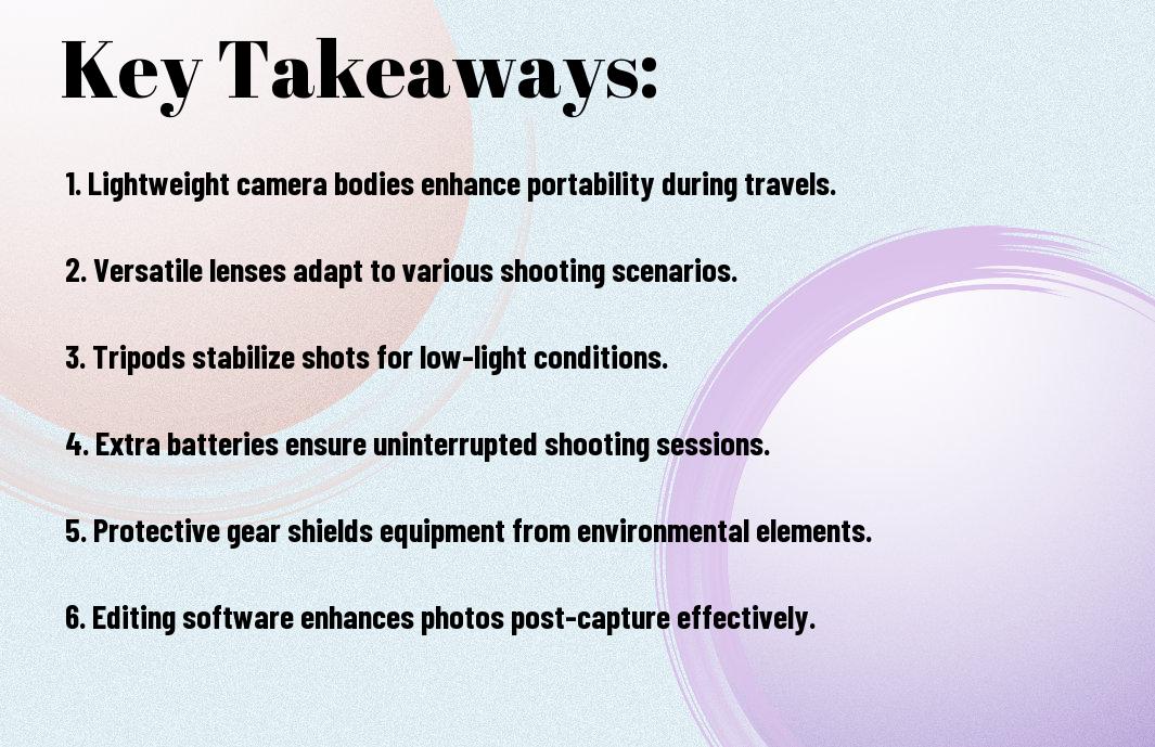essential gear for travel photography moments