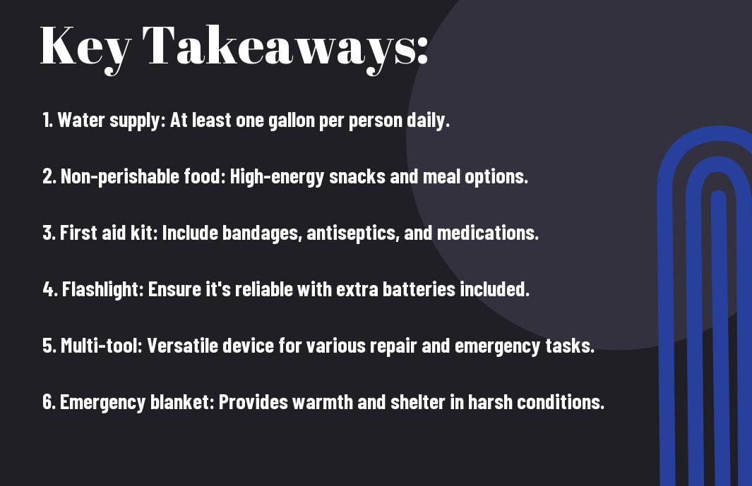 essential items for your emergency go bag okk