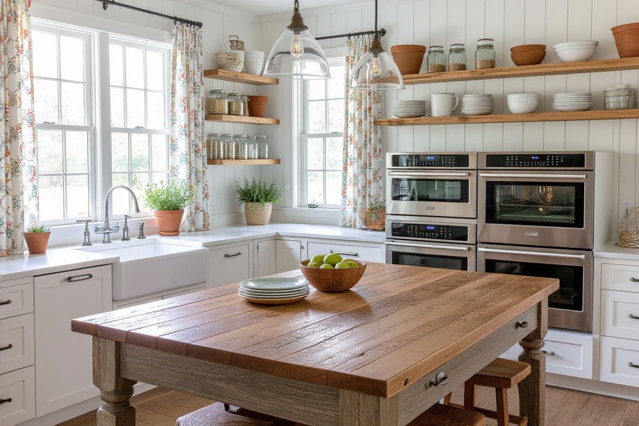 Farmhouse kitchen redesign plans
