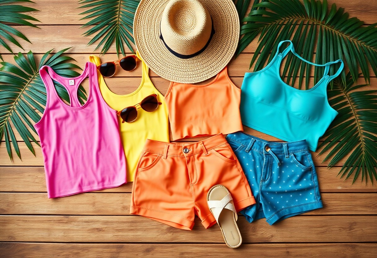 Most Loved Summer Styles by Fashionable Girls - Tank tops, shorts, crop tops—light and lovely warm-weather picks. 3 favorite summer styles tank tops shorts crops bwf