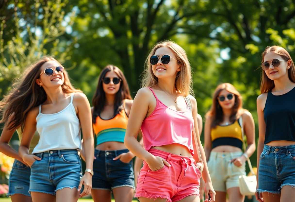 Most Loved Summer Styles by Fashionable Girls - Tank tops, shorts, crop tops—light and lovely warm-weather picks. 1 favorite summer styles tank tops shorts crops fql