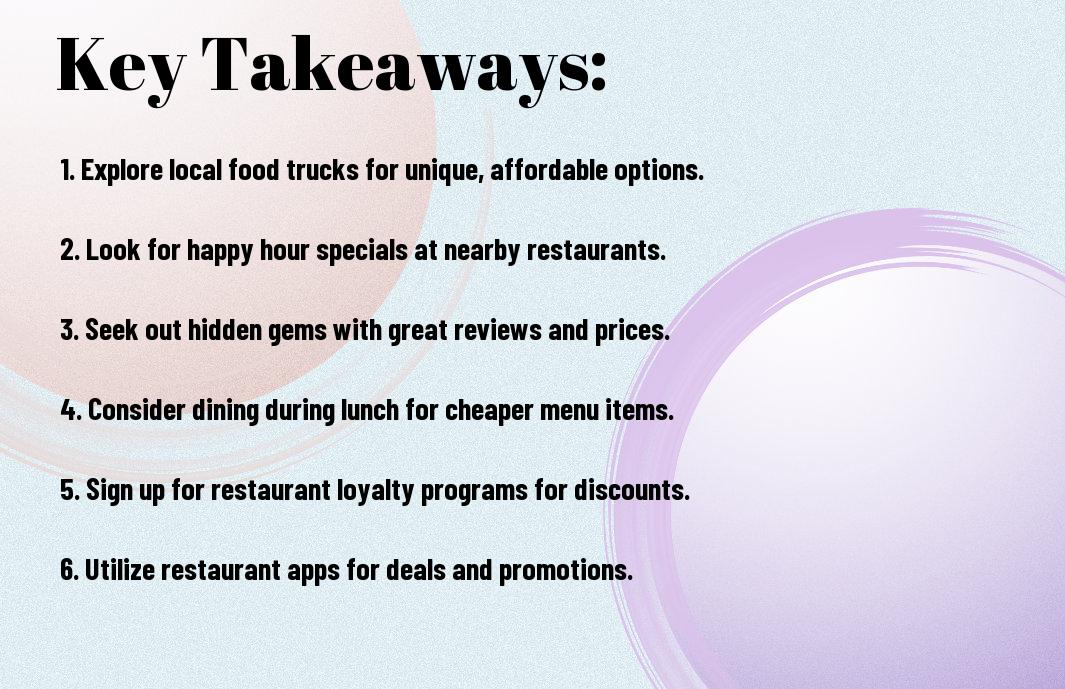 gourmet dining on a budget affordable options