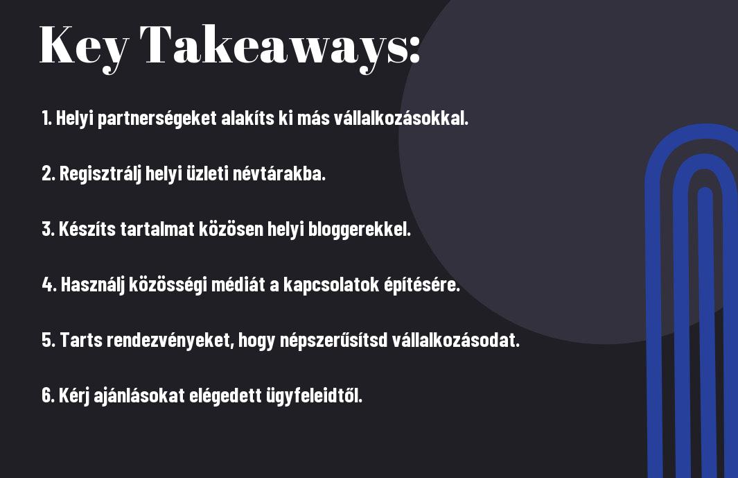 Hogyan építs Lokális Backlinkeket Helyi Vállalkozásokkal?