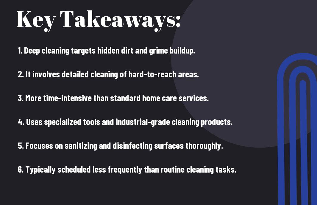 how do deep cleaning services differ una