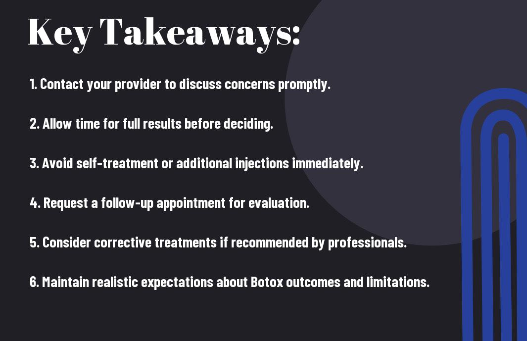 how to address unhappy botox results gpn