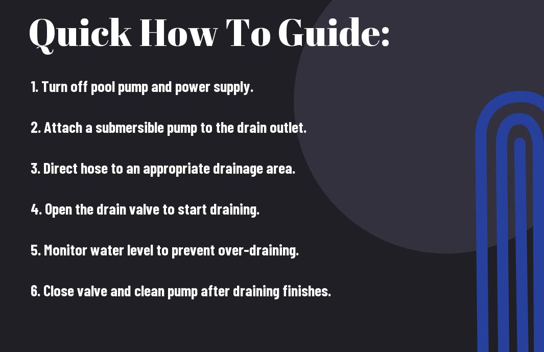 how to drain your swimming pool properly eev