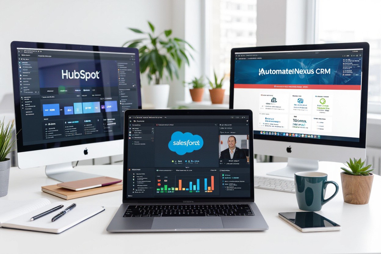 HubSpot vs Salesforce vs AutomateNexus CRM