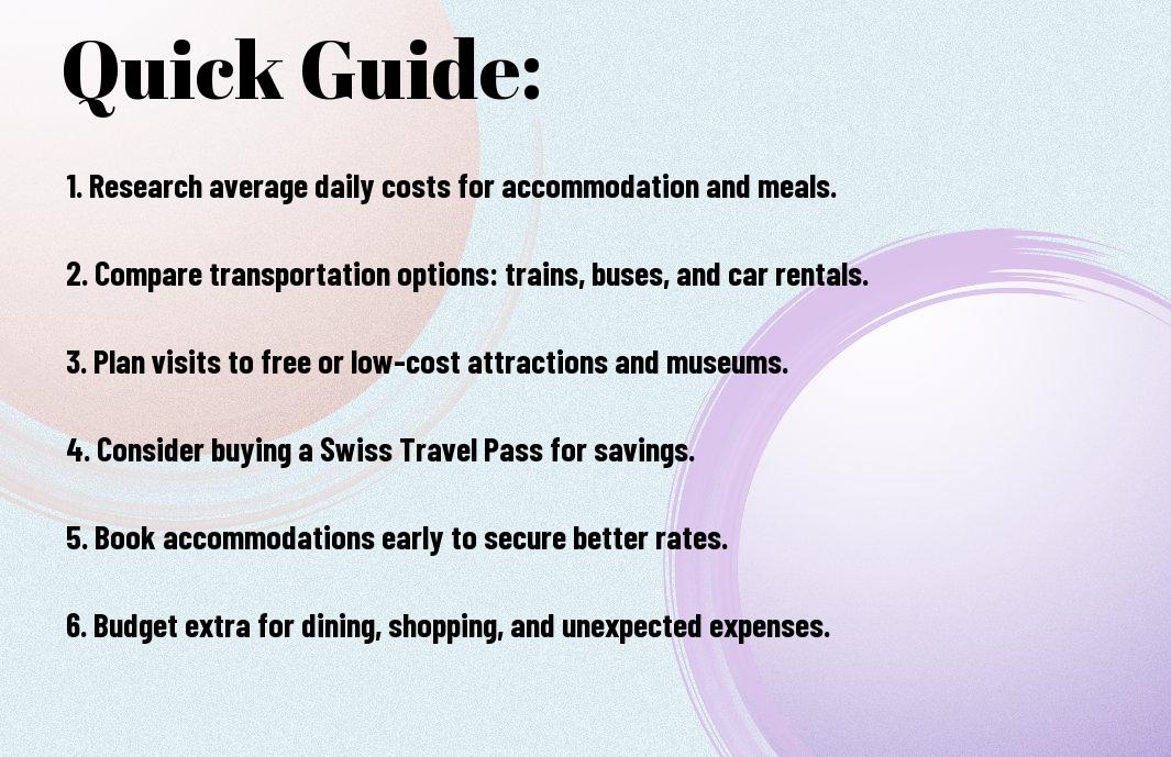 Is Switzerland expensive to visit? 2 Quick guide about cost in Switzerland