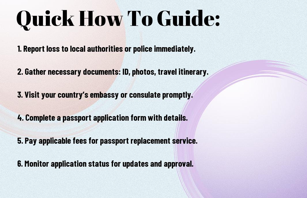 lost your passport immediate steps to take vkk