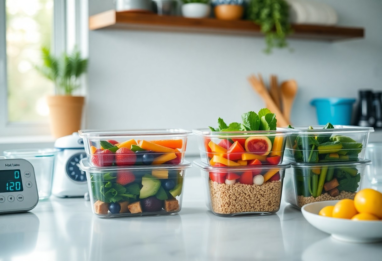 Prep your meals for the week to save time and reach your fitness goals.