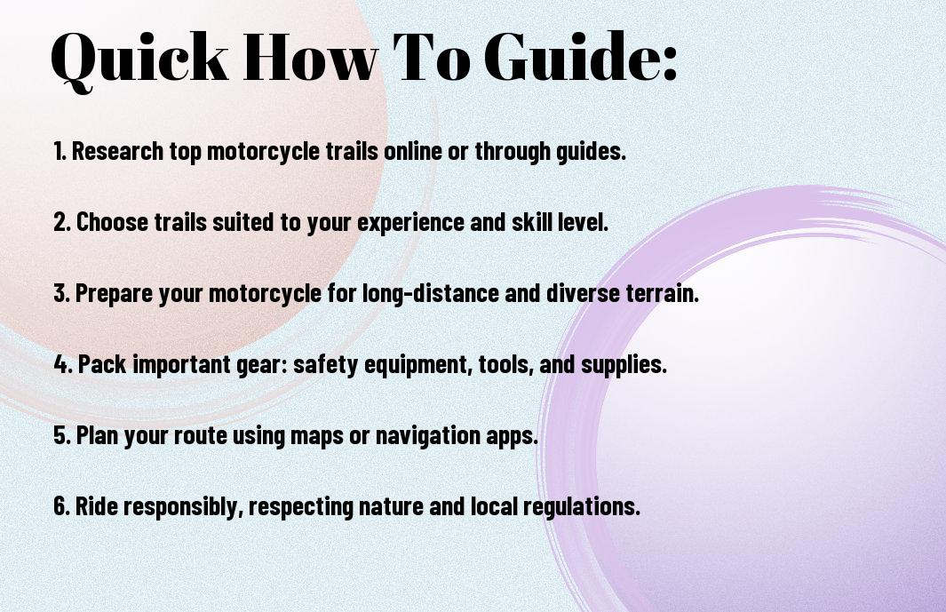 navigate the best motorcycle trails like a pro ofe