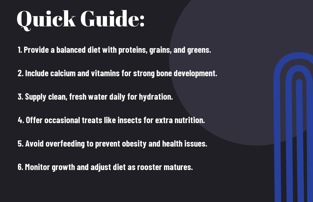 A Comprehensive Guide To Nutrition For Healthy Rooster Development