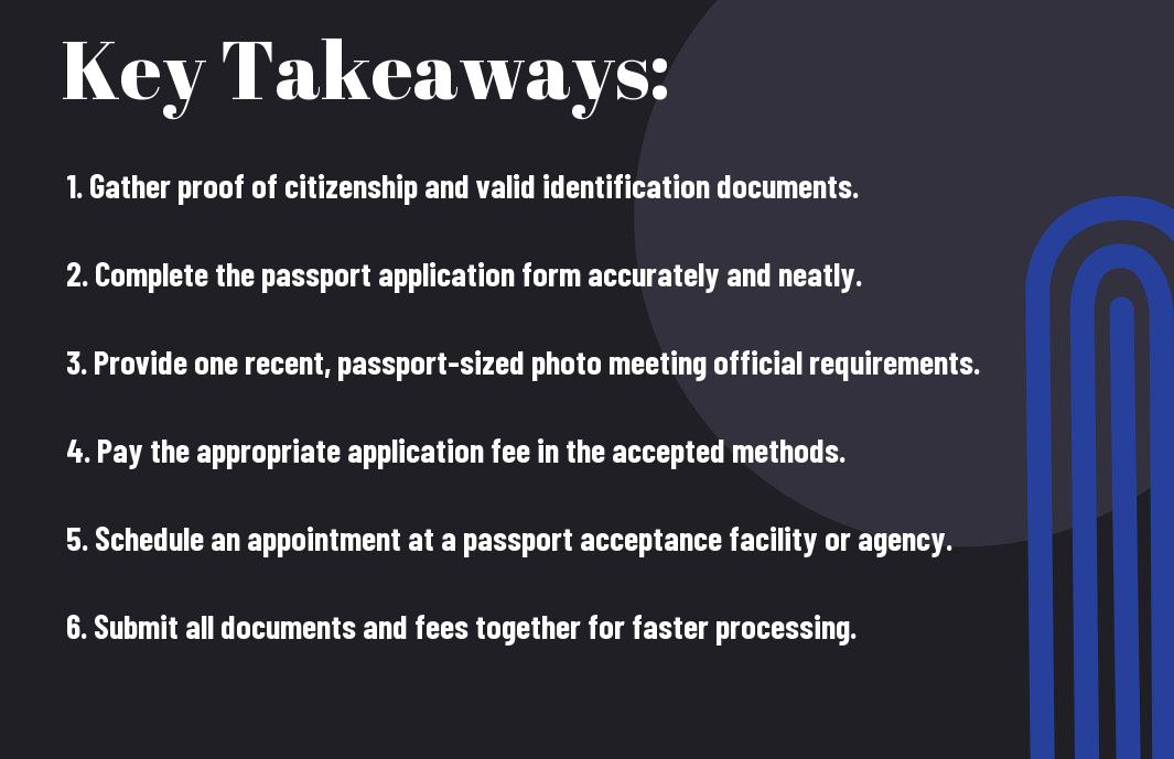 passport application checklist essential items to apply mwy