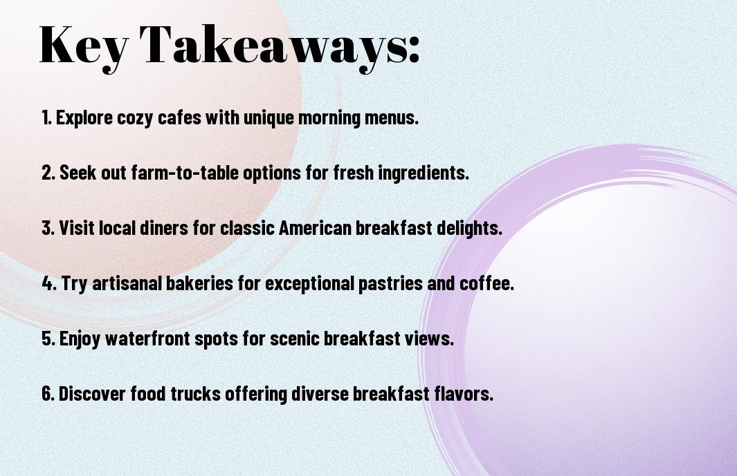 perfect serendipitous breakfast spots for early risers