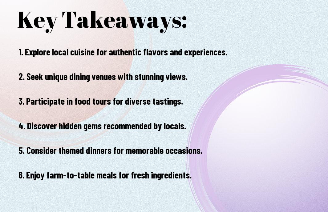 Plate Expectations - Best Dining Experiences To Seek Out On Your Next Trip 1 plate expectations top dining experiences for travel