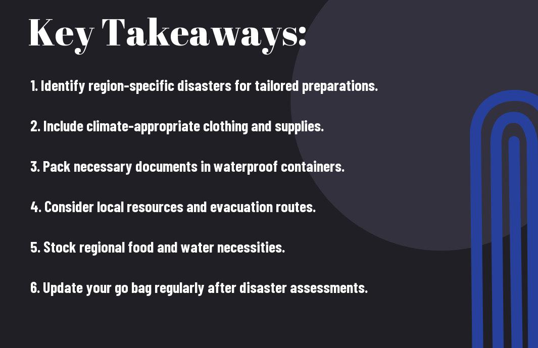 regional go bag readiness for natural disasters eas