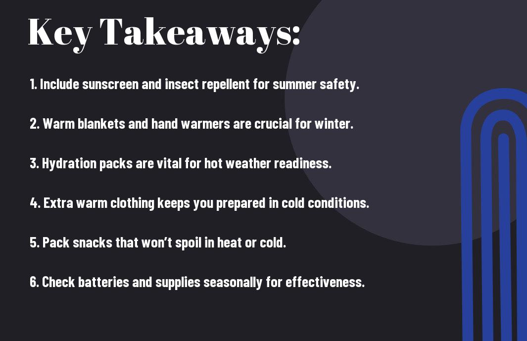 seasonal go bag swaps summer and winter tips kgw
