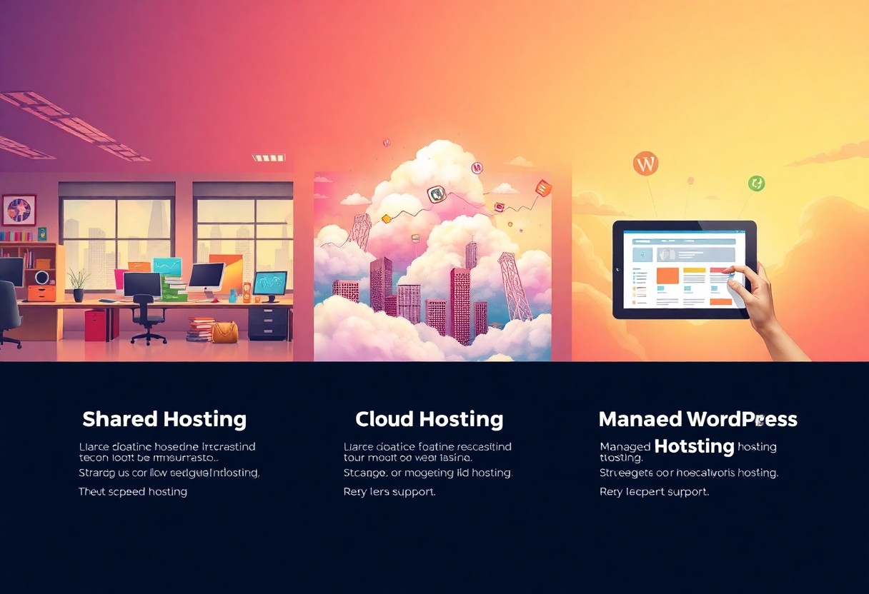 shared vs cloud vs managed wordpress hosting qsn