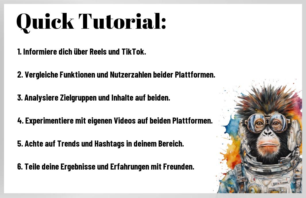 Du suchst nach dem ultimativen Trick für maximale Reichweite auf Social Media? Der Kampf zwischen Reels und TikTok ist in vollem Gange. Ich verrate, wie Du jedes Netzwerk dominierst. Erfahre exklusiv, welche Inhalte wirklich viral gehen und wie Du mit diesen Trends Deine Followerzahlen explodieren lässt.