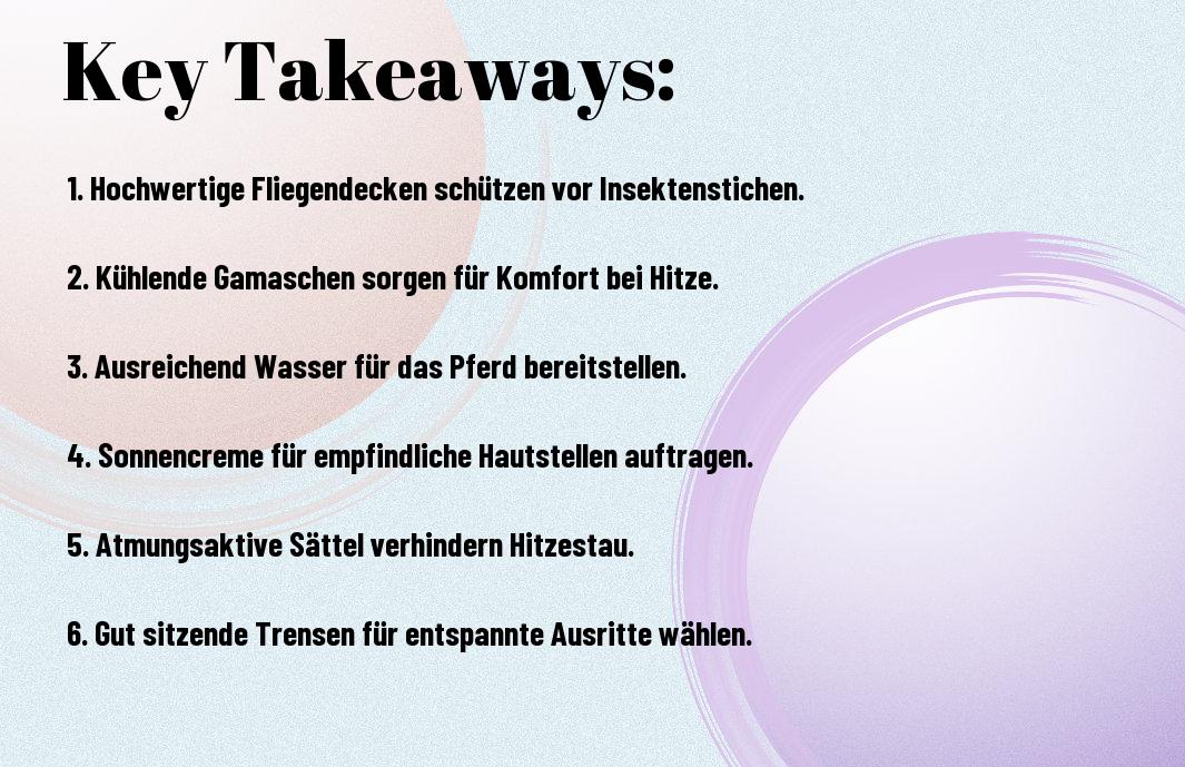 „Pferdezubehör Für Den Sommer - Must-Haves Für Heiße Tage Und Lange Ausritte“