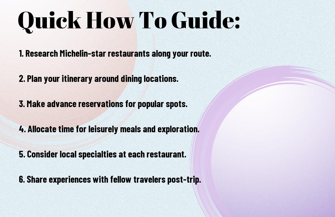 Tasty Travels - How To Maximize Your Best Road Trip With Michelin-Star Dining Options 14 tasty travels maximize your road trip dining sze