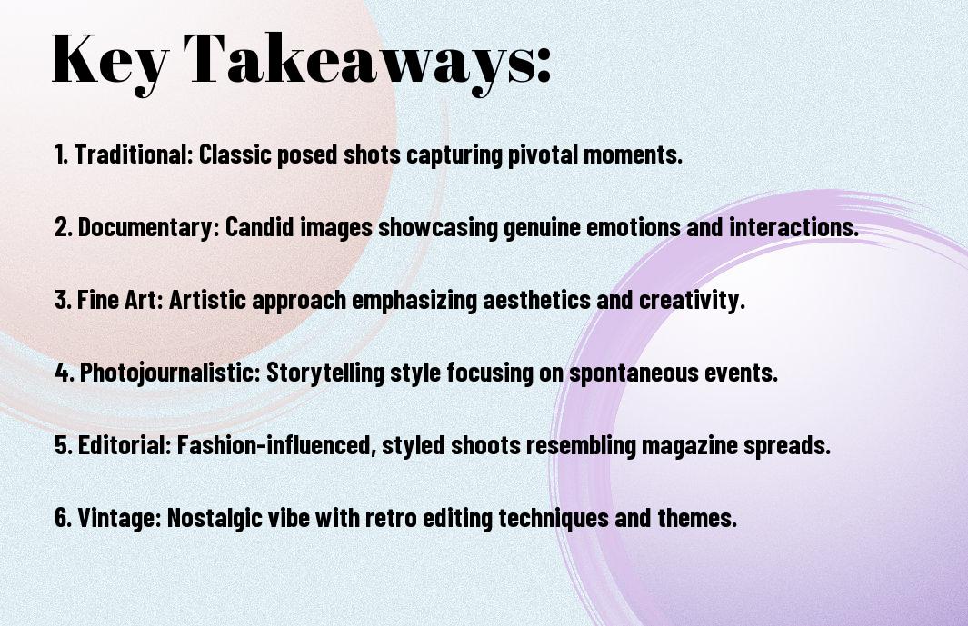top 10 wedding photography styles for you