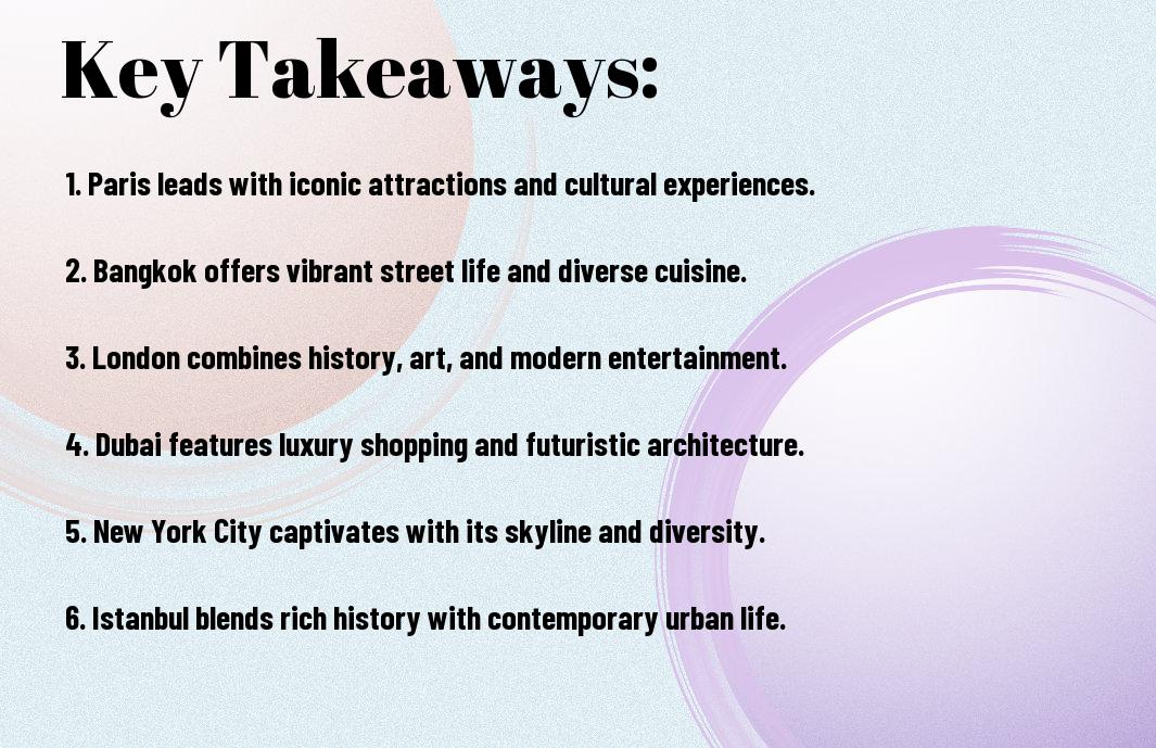 top urban destinations most visited cities jnd