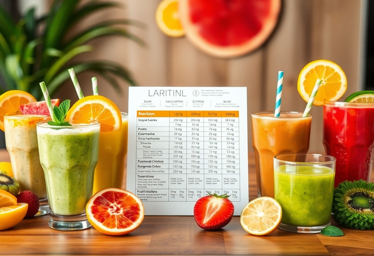 Tropical Smoothie Cafe Nutrition Guide - Healthiest Menu Choices