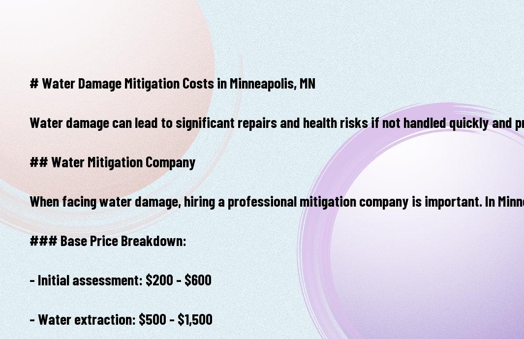 Picture of Water Damage Restoration Costs in Lafayette 2026