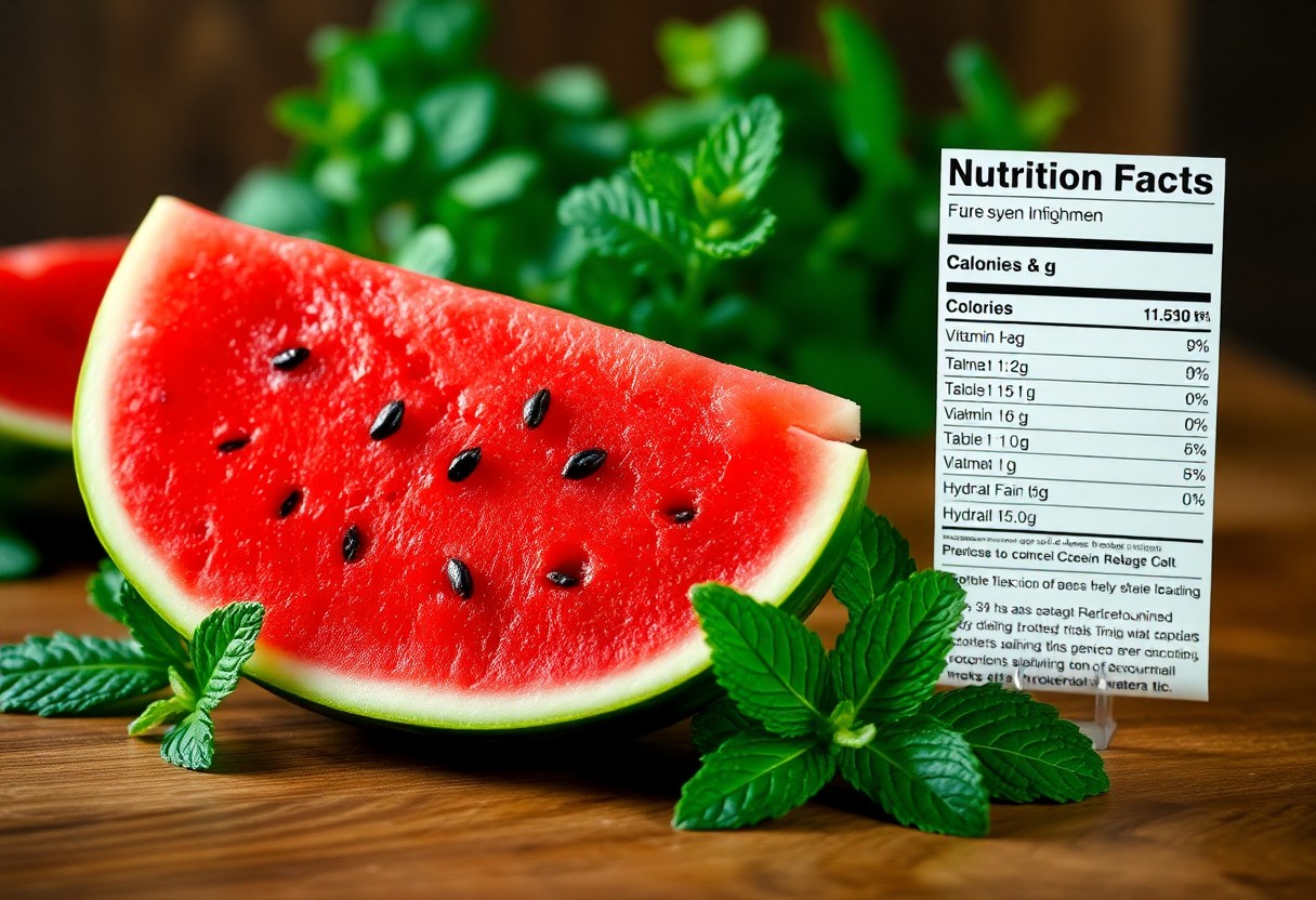Watermelon Nutrition Facts - Calories, Vitamins, and Health Benefits of Eating Watermelon1 Watermelon Nutrition Facts - Calories, Vitamins, and Health Benefits of Eating Watermelon1