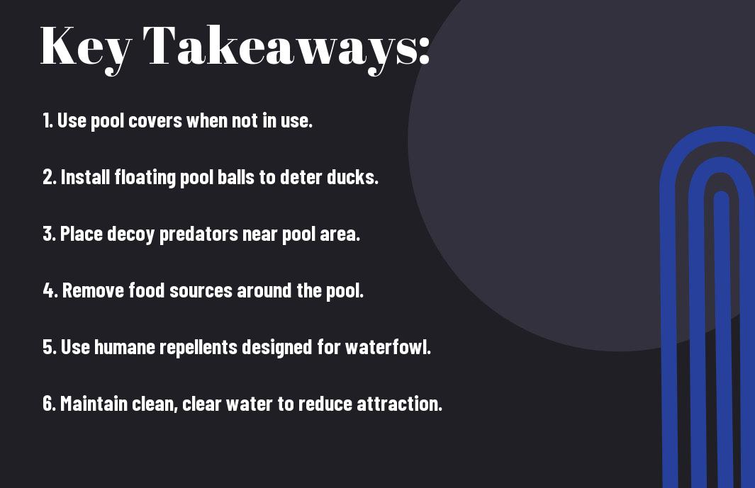 ways to keep ducks away from pool fzk