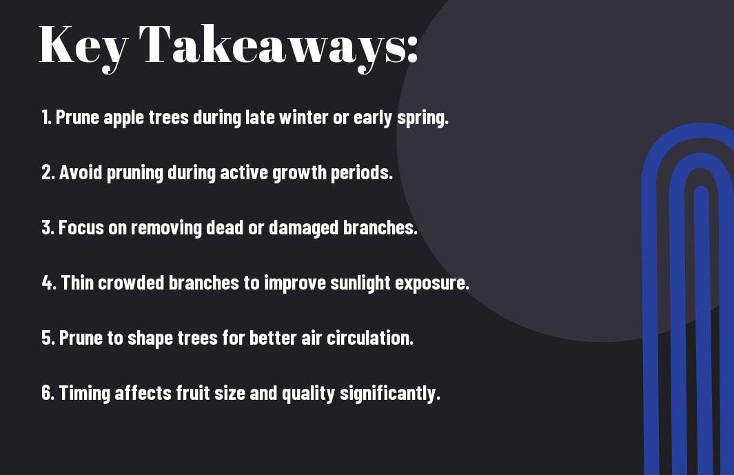 when to prune apple trees for quality fruit clk