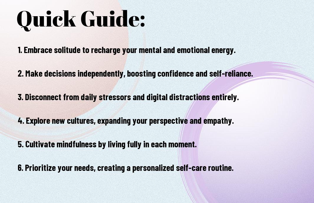 why is solo travel the ultimate self care ipf